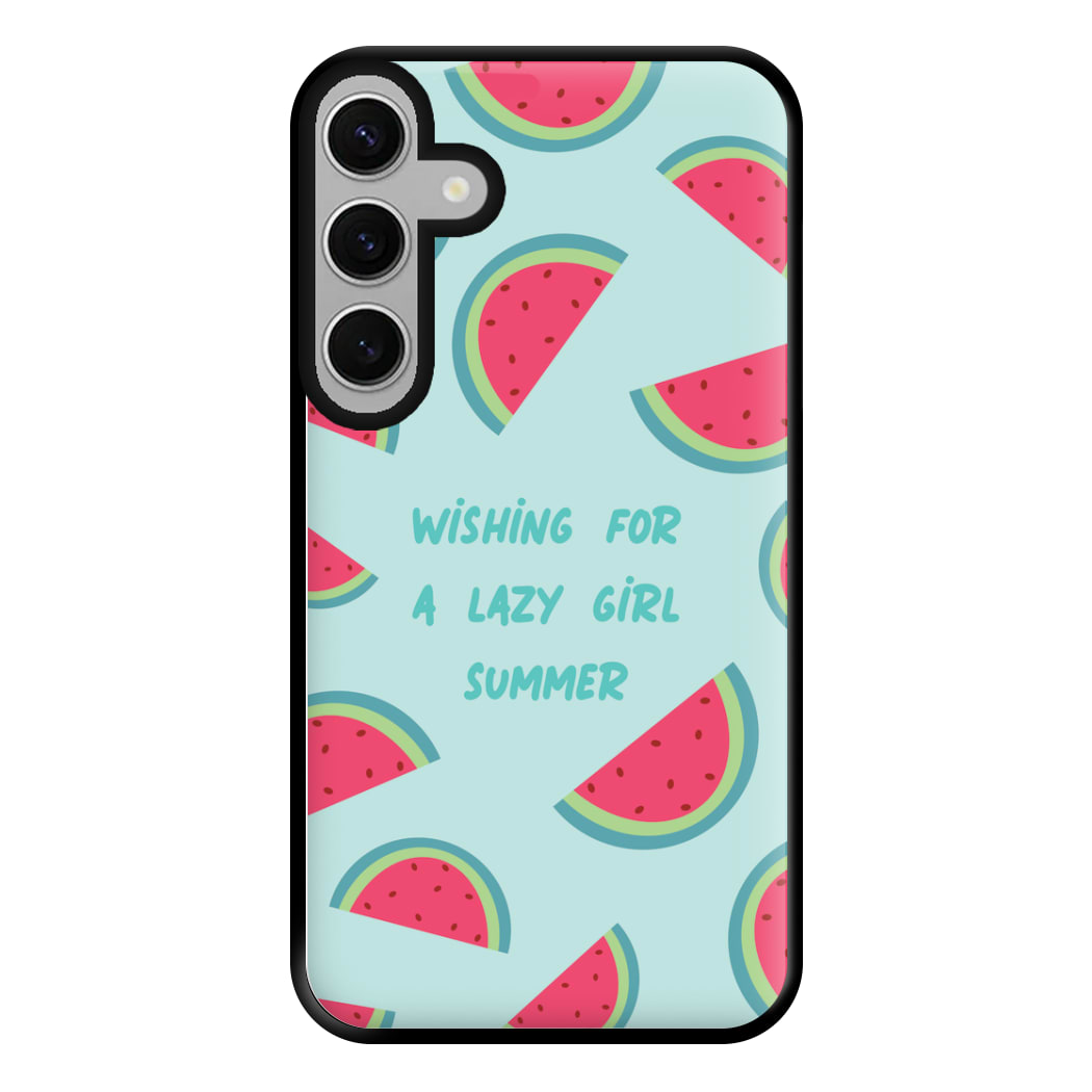 Wishing For A Lazy Girl Summer - Summer Phone Case for Galaxy S24FE