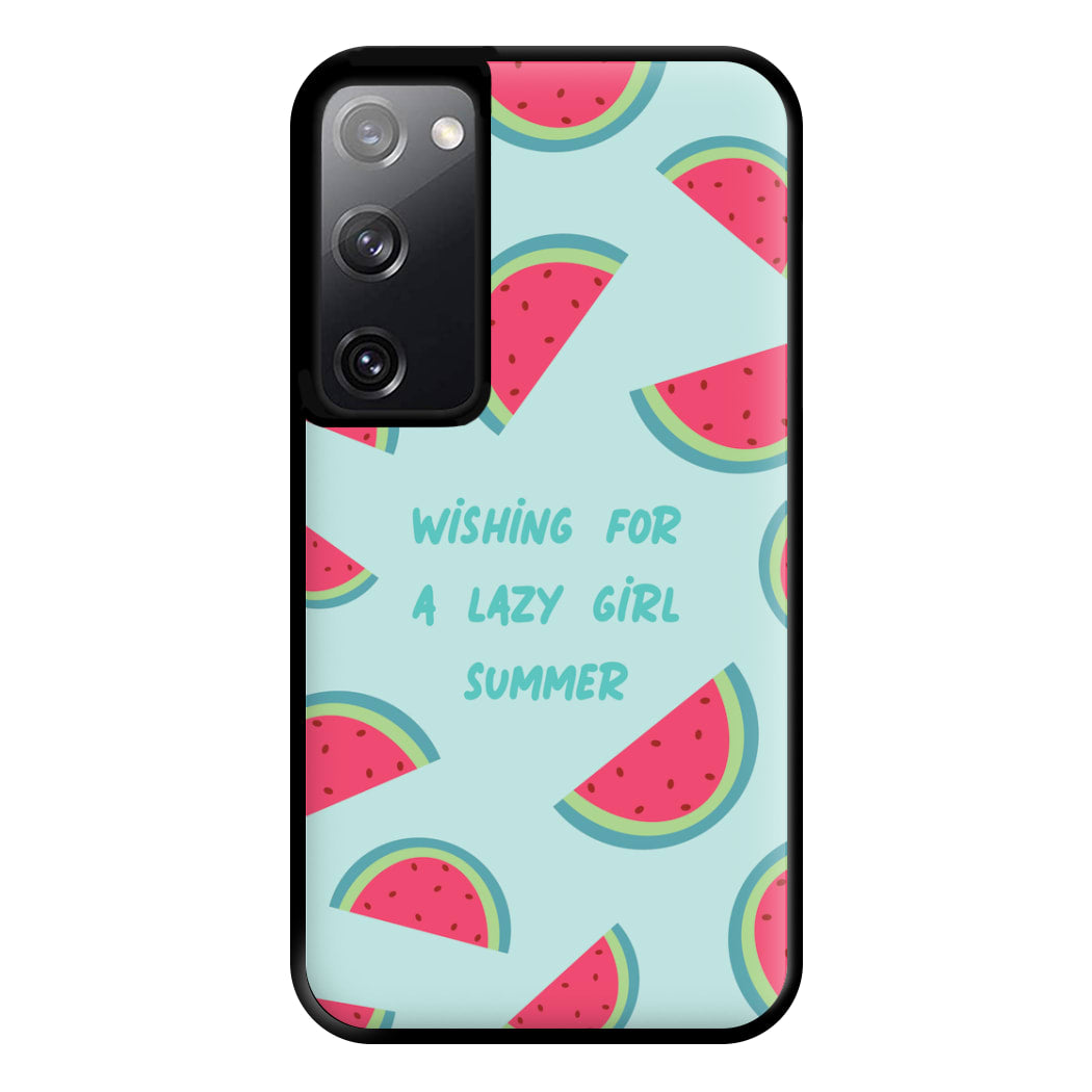 Wishing For A Lazy Girl Summer - Summer Phone Case for Galaxy S20