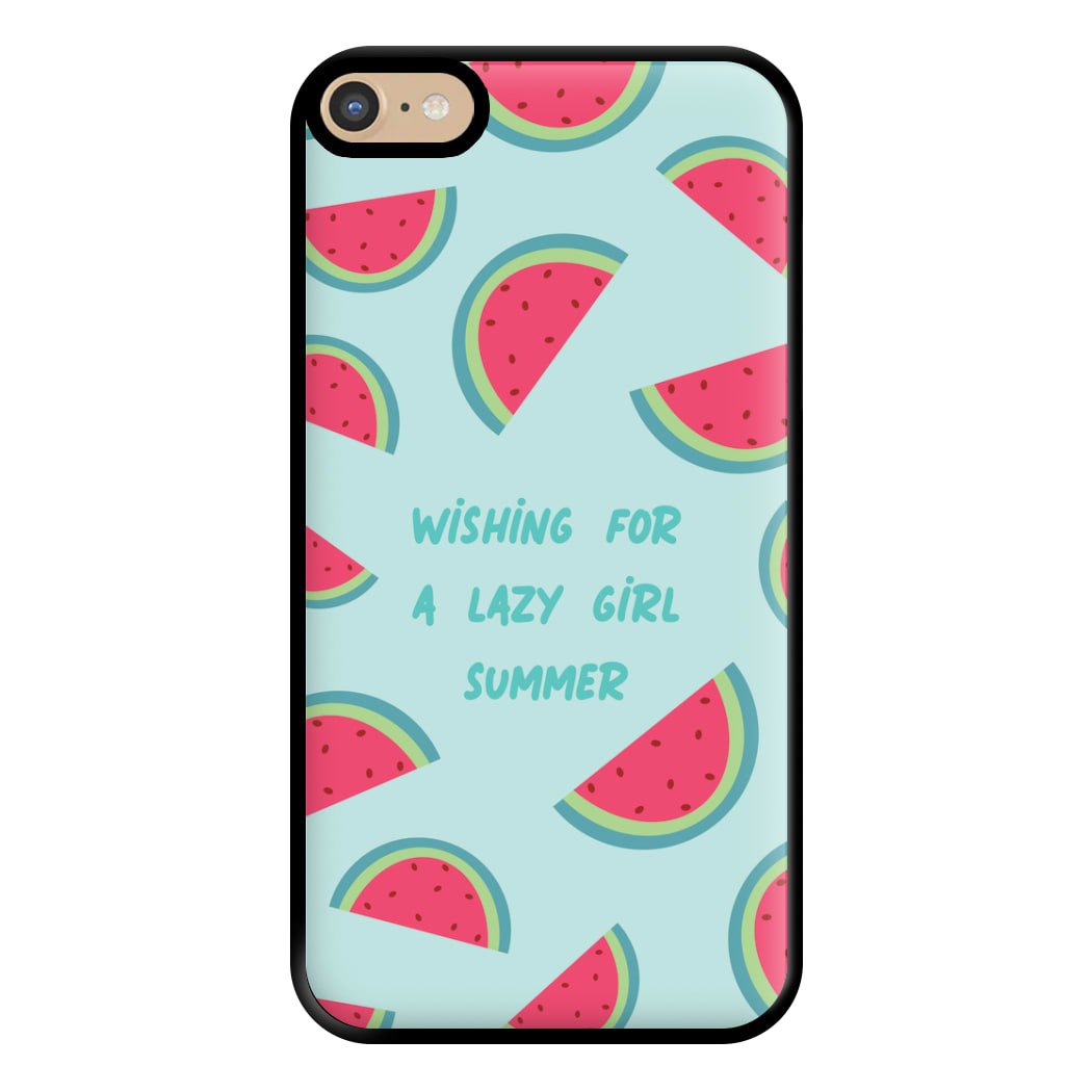 Wishing For A Lazy Girl Summer - Summer Phone Case for iPhone 6 Plus / 7 Plus / 8 Plus