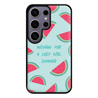 Wishing For A Lazy Girl Summer - Summer Phone Case for Galaxy S25 Ultra