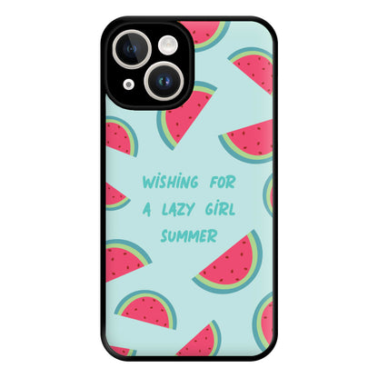 Wishing For A Lazy Girl Summer - Summer Phone Case for iPhone 14