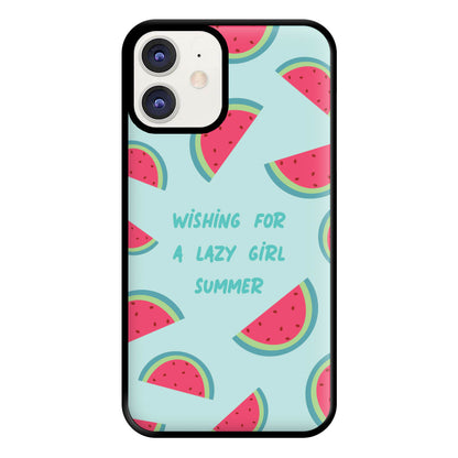 Wishing For A Lazy Girl Summer - Summer Phone Case for iPhone 11