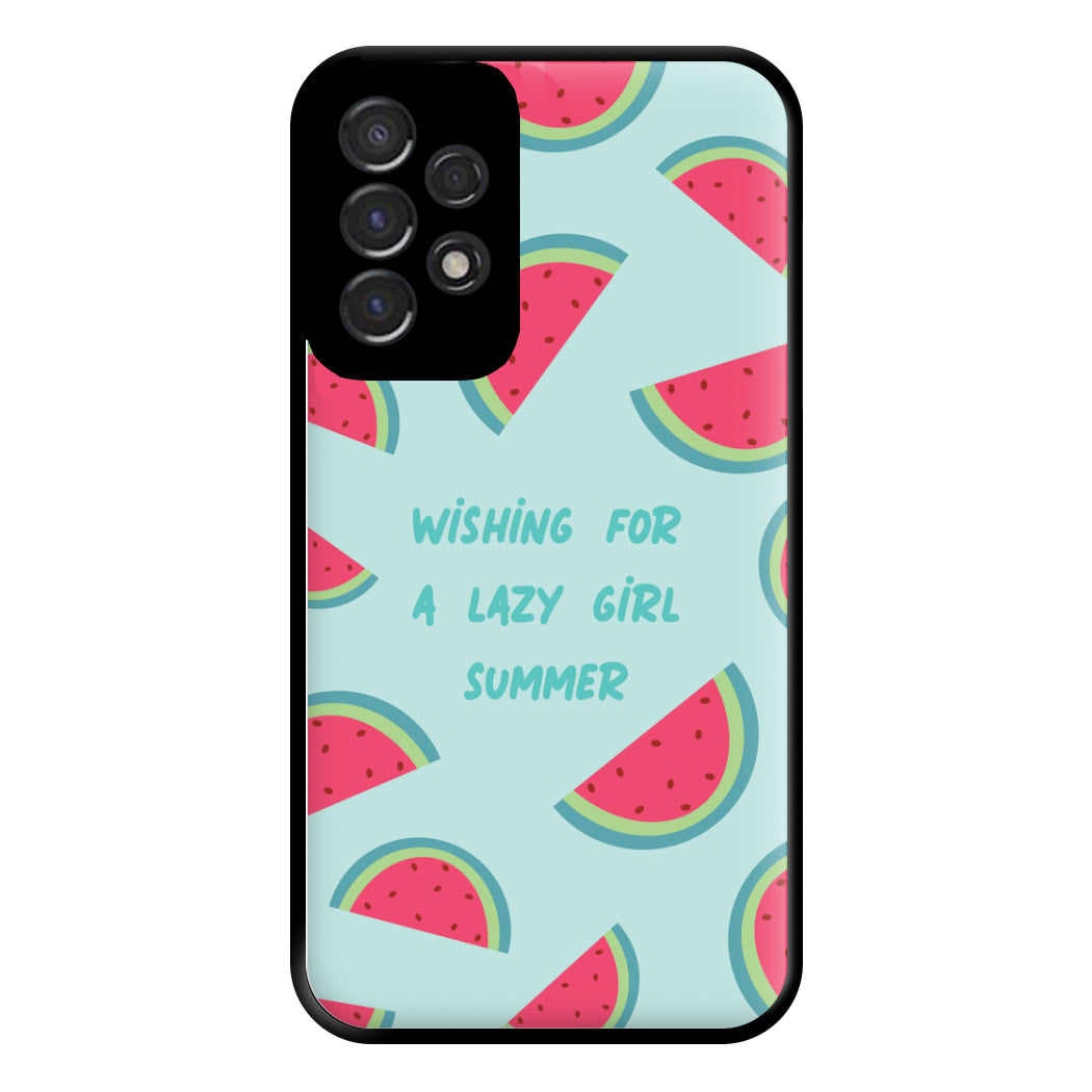 Wishing For A Lazy Girl Summer - Summer Phone Case for Galaxy A53