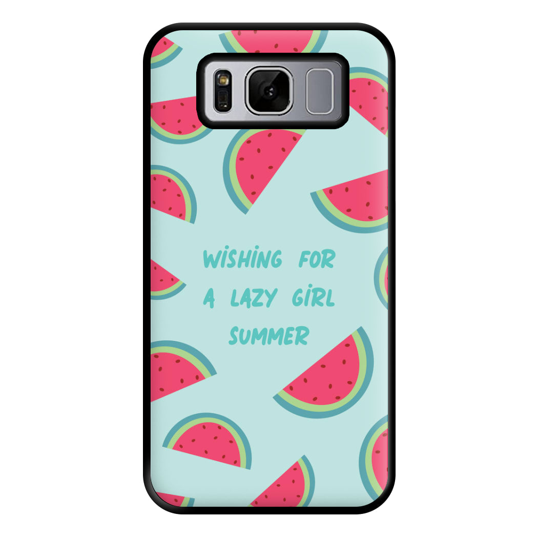 Wishing For A Lazy Girl Summer - Summer Phone Case for Galaxy S8 Plus