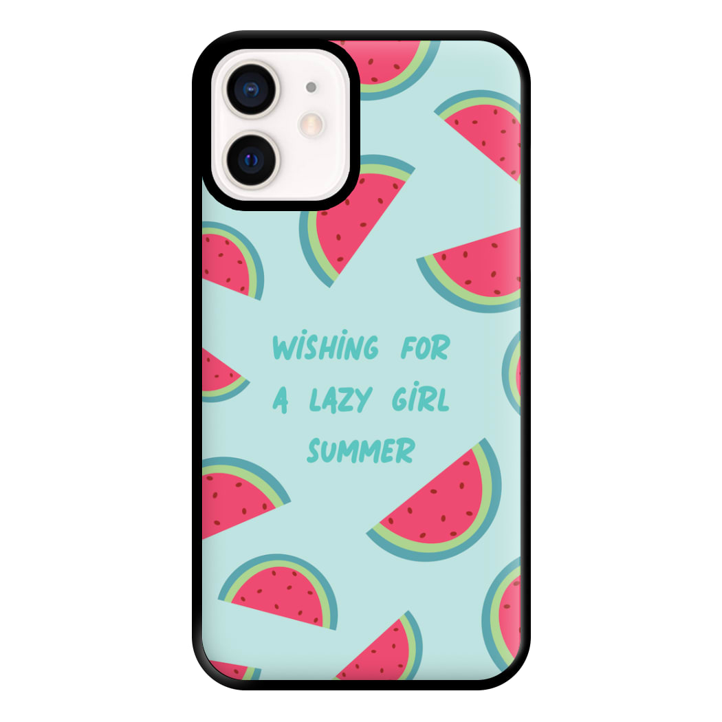 Wishing For A Lazy Girl Summer - Summer Phone Case for iPhone 13 Mini