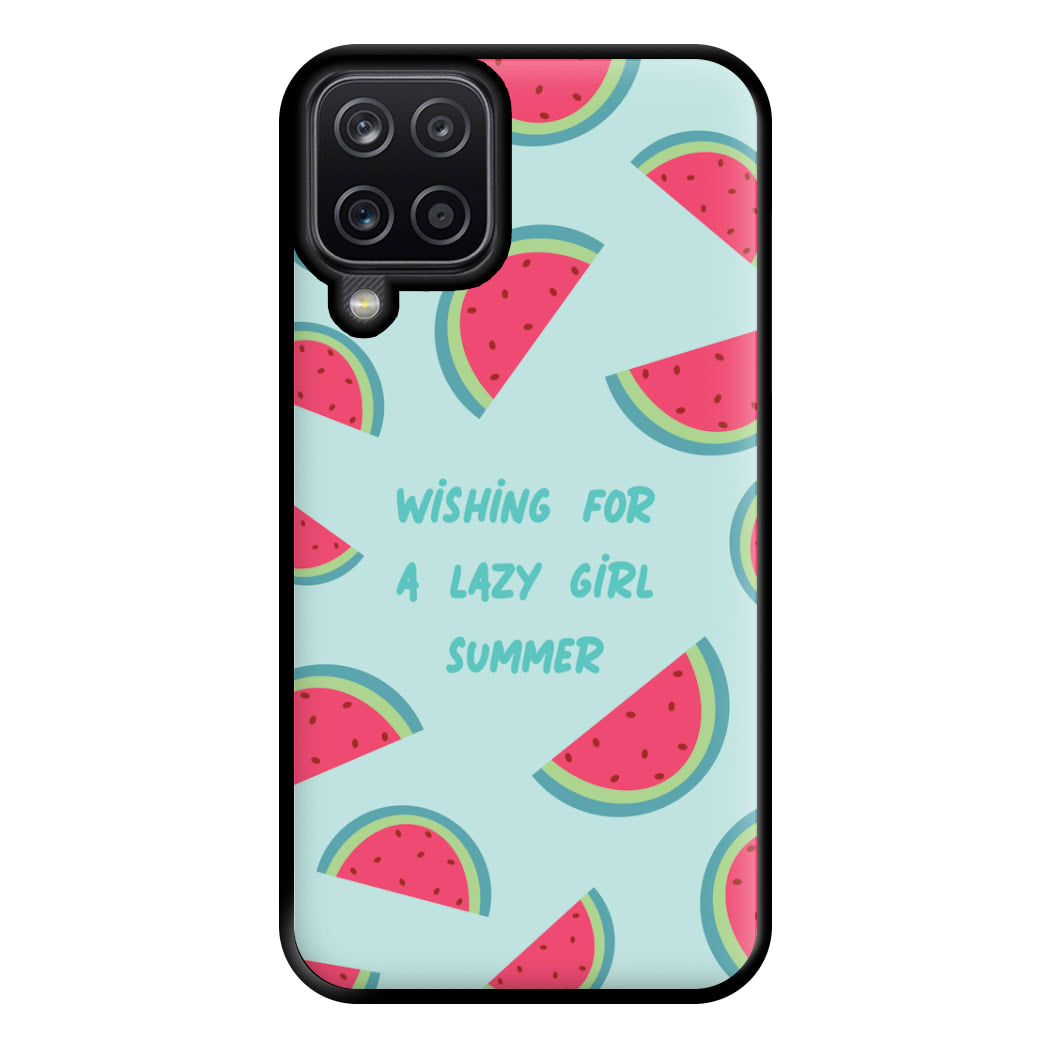 Wishing For A Lazy Girl Summer - Summer Phone Case for Galaxy A12