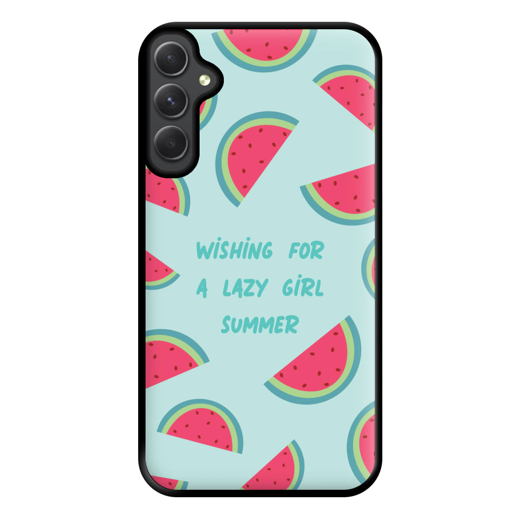 Wishing For A Lazy Girl Summer - Summer Phone Case for Galaxy A34