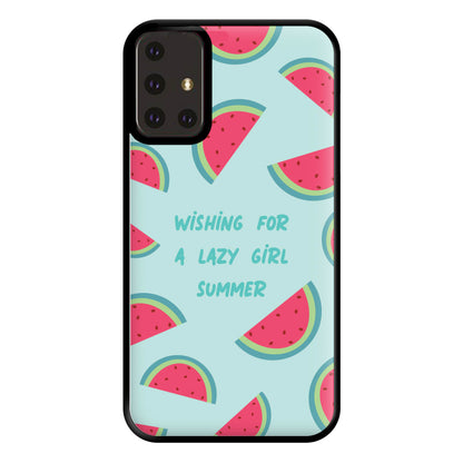 Wishing For A Lazy Girl Summer - Summer Phone Case for Galaxy A71