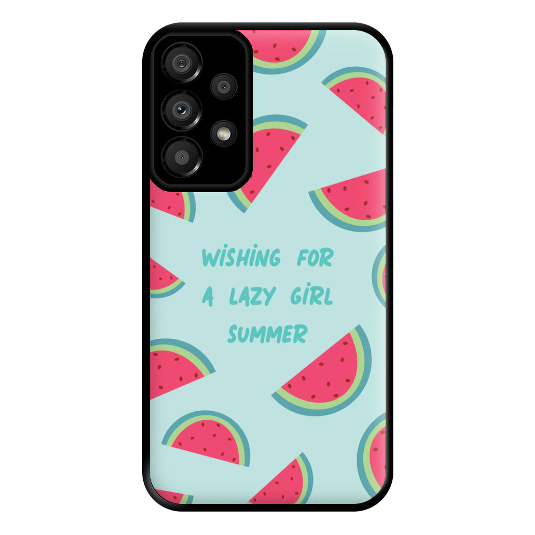 Wishing For A Lazy Girl Summer - Summer Phone Case for Galaxy A33