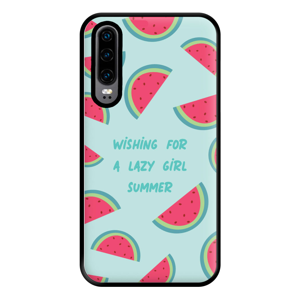 Wishing For A Lazy Girl Summer - Summer Phone Case for Huawei P30