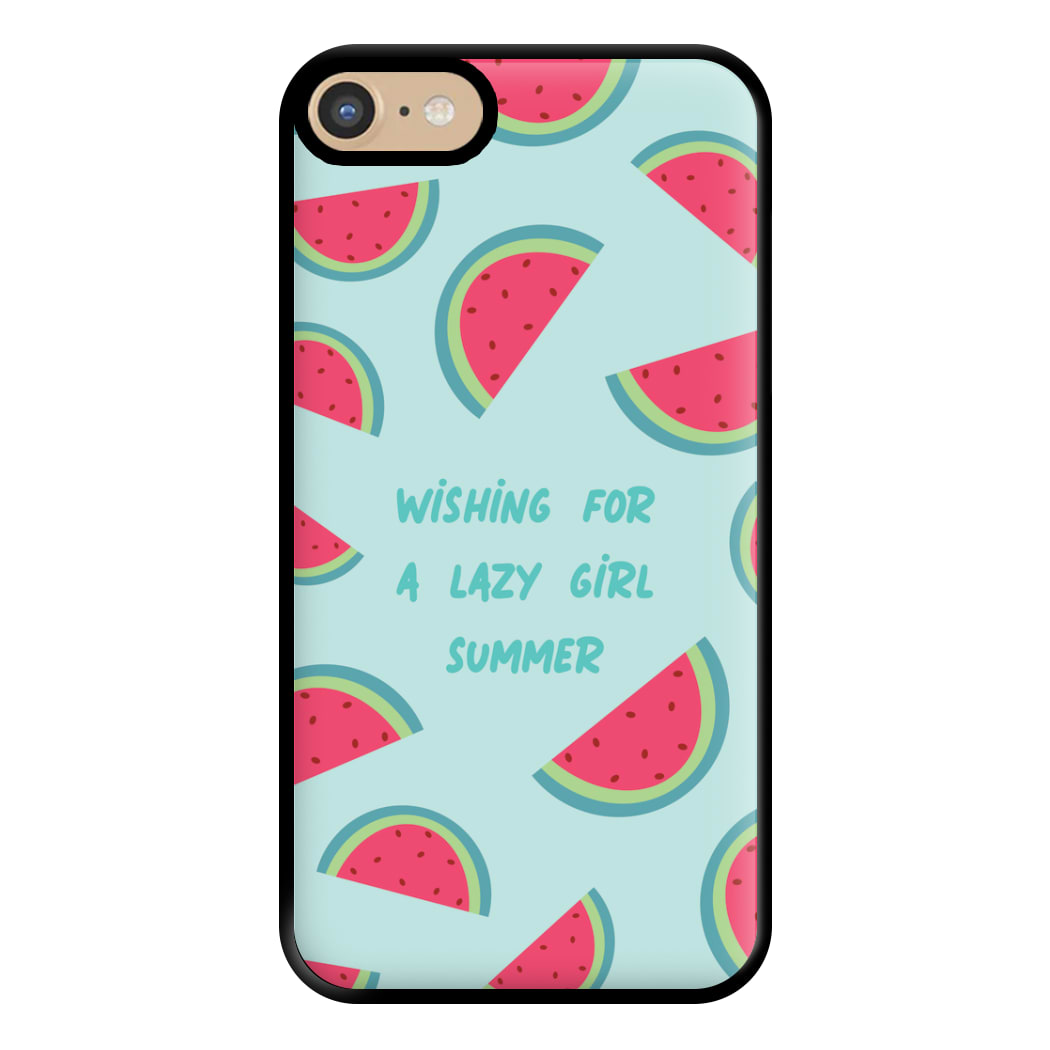 Wishing For A Lazy Girl Summer - Summer Phone Case for iPhone 6 / 7 / 8 / SE