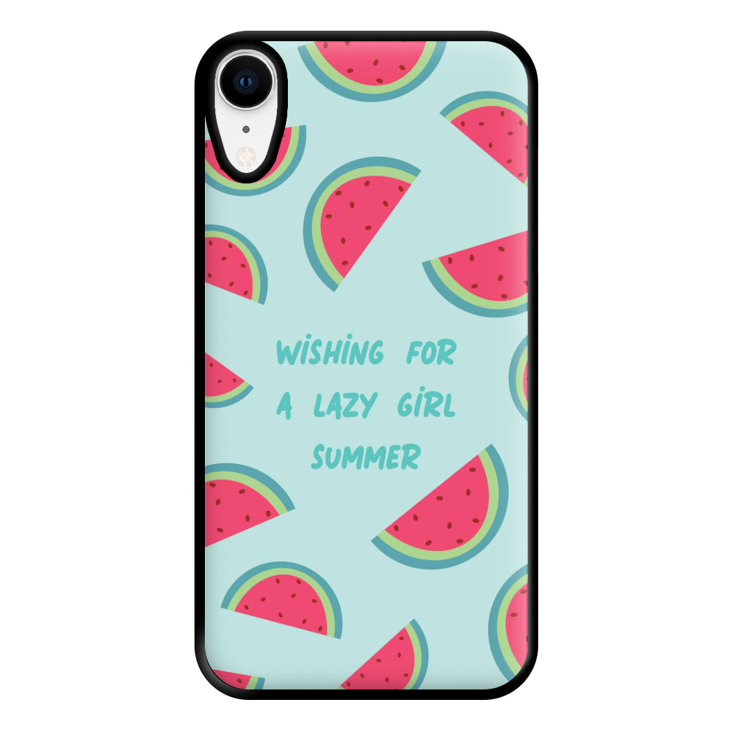 Wishing For A Lazy Girl Summer - Summer Phone Case for iPhone XR