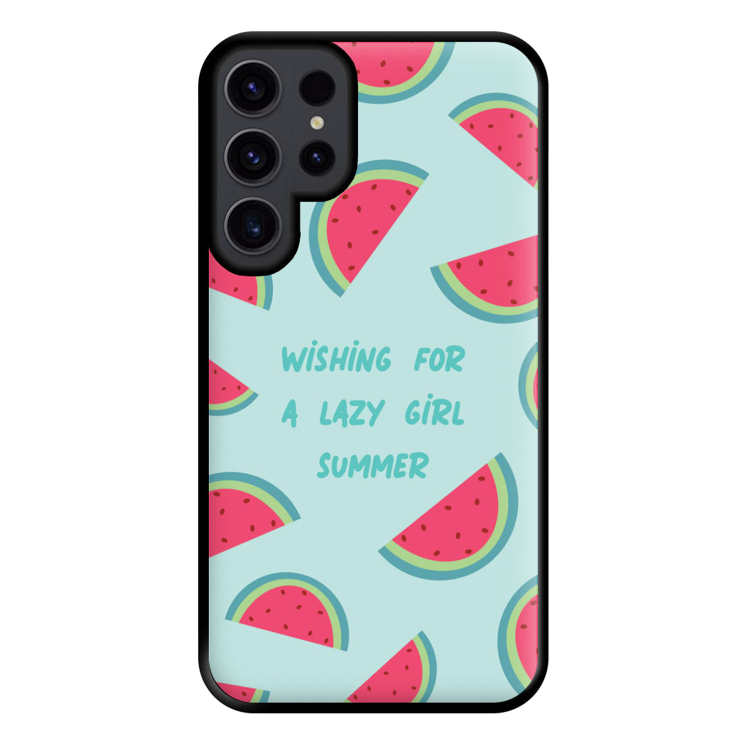 Wishing For A Lazy Girl Summer - Summer Phone Case for Galaxy S23 Ultra