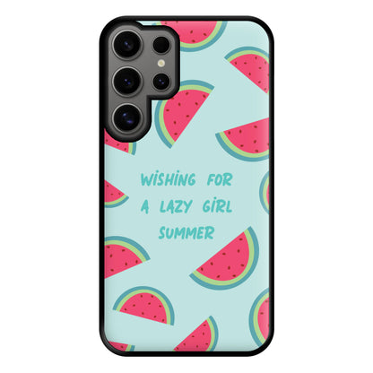 Wishing For A Lazy Girl Summer - Summer Phone Case for Galaxy S24 Ultra