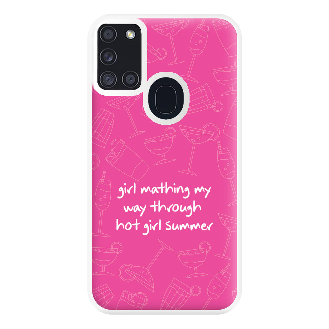 Girl Mathing - Summer Phone Case for Galaxy A21s