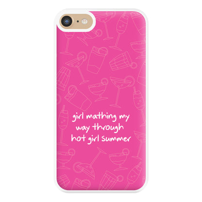 Girl Mathing - Summer Phone Case for iPhone 6 / 7 / 8 / SE