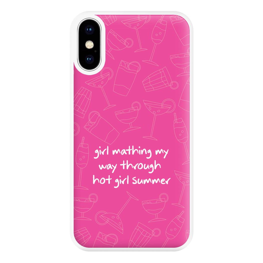 Girl Mathing - Summer Phone Case for iPhone XS Max