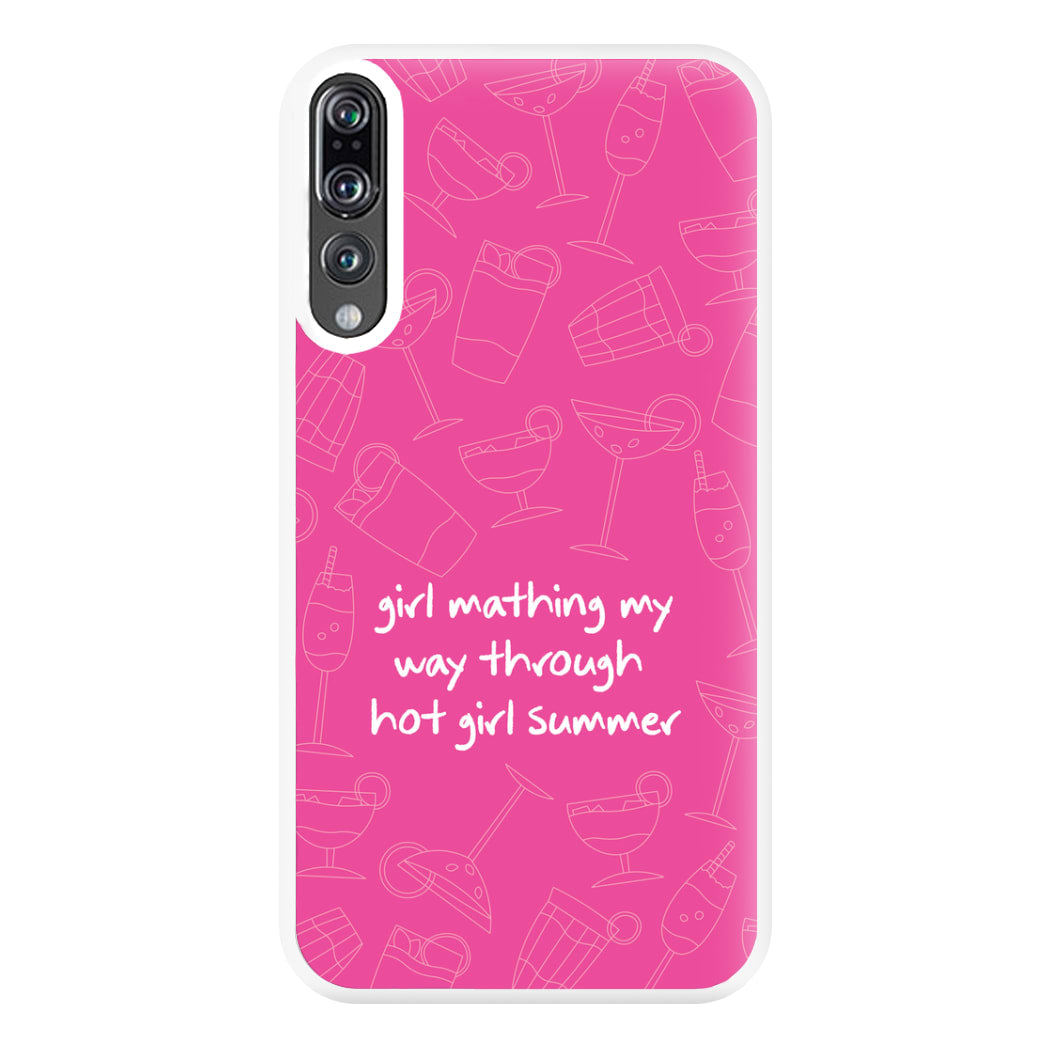 Girl Mathing - Summer Phone Case for Huawei P20 Pro