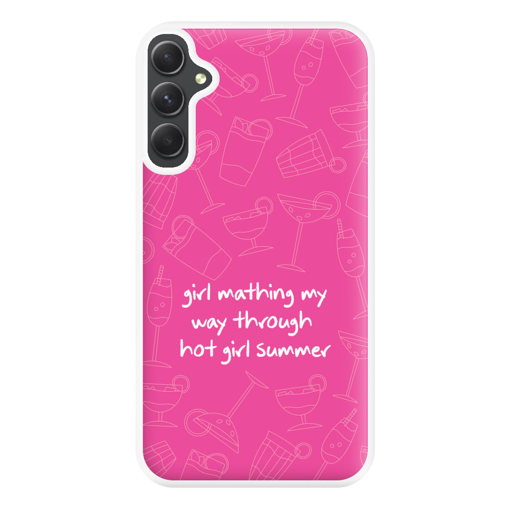 Girl Mathing - Summer Phone Case for Galaxy A54