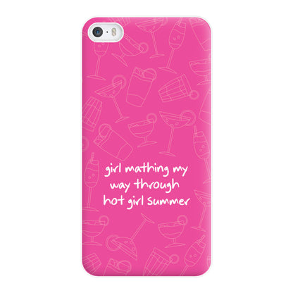 Girl Mathing - Summer Phone Case for iPhone 5 / 5s / SE 2016