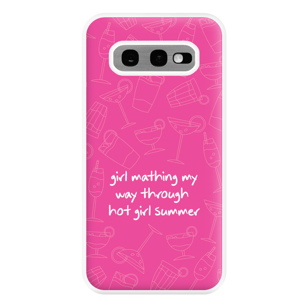 Girl Mathing - Summer Phone Case for Galaxy S10e