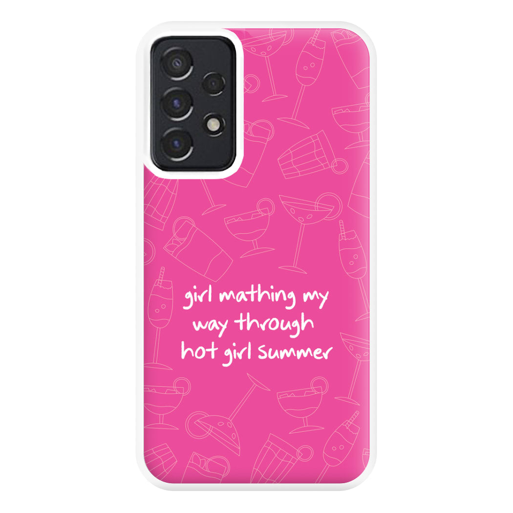 Girl Mathing - Summer Phone Case for Galaxy A52 / A52s