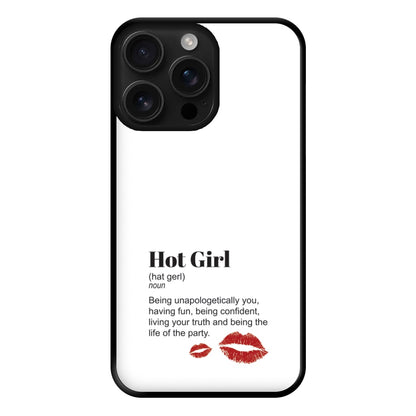 Hot Girl Dictionary Definition Phone Case for iPhone 16 Pro Max