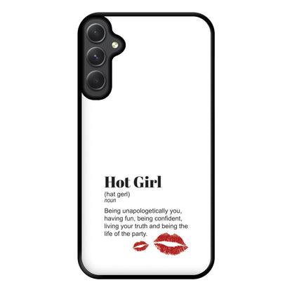 Hot Girl Dictionary Definition Phone Case for Galaxy A14