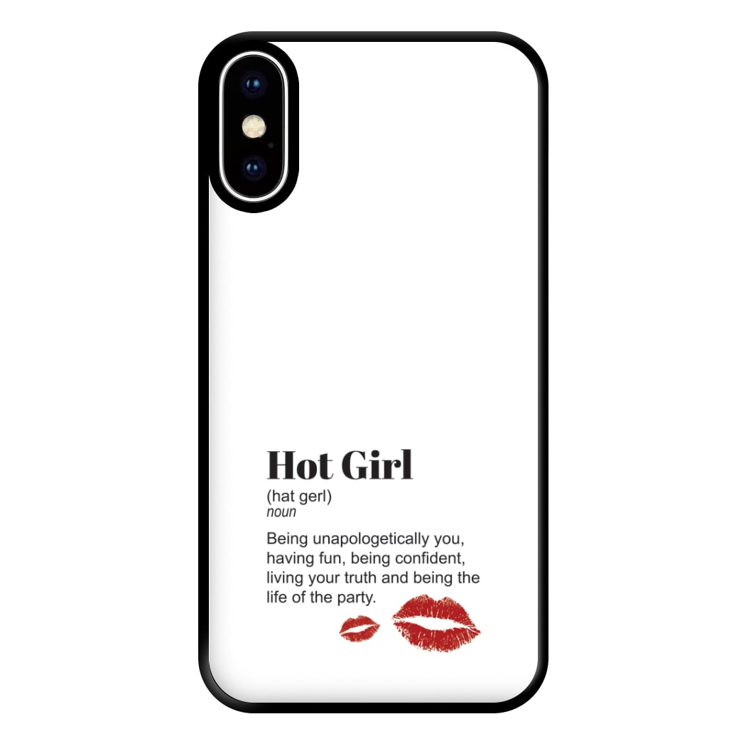 Hot Girl Dictionary Definition Phone Case for iPhone XS Max
