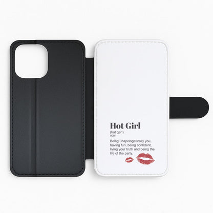 Hot Girl Dictionary Definition Flip Phone Case
