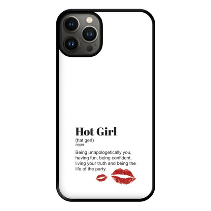 Hot Girl Dictionary Definition Phone Case for iPhone 13