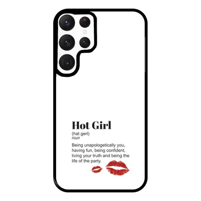 Hot Girl Dictionary Definition Phone Case for Galaxy S22 Ultra