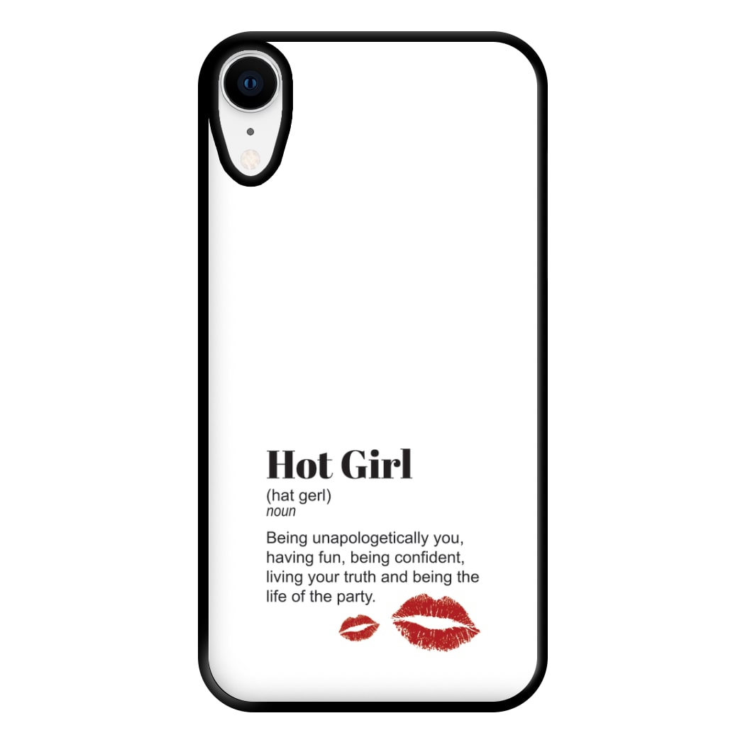 Hot Girl Dictionary Definition Phone Case for iPhone XR