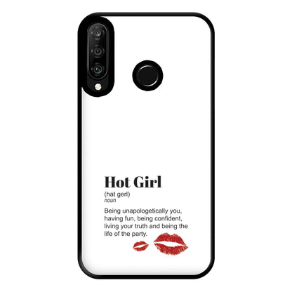 Hot Girl Dictionary Definition Phone Case for Huawei P30 Lite