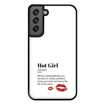 Hot Girl Dictionary Definition Phone Case for Galaxy S21FE
