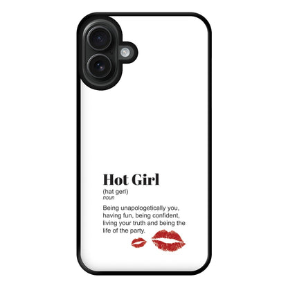 Hot Girl Dictionary Definition Phone Case for iPhone 16 Plus