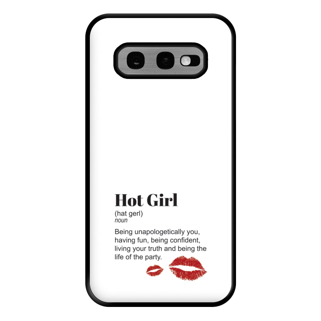 Hot Girl Dictionary Definition Phone Case for Galaxy S10e