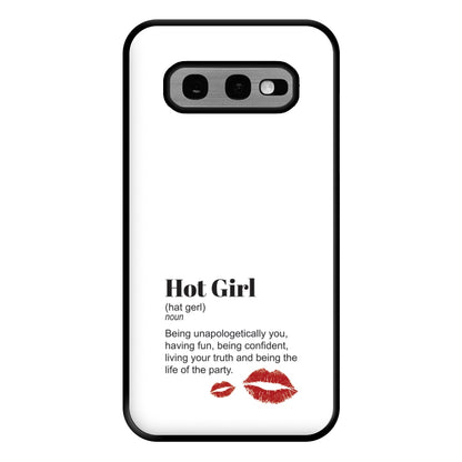 Hot Girl Dictionary Definition Phone Case for Galaxy S10e
