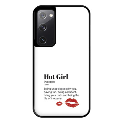 Hot Girl Dictionary Definition Phone Case for Galaxy S20FE