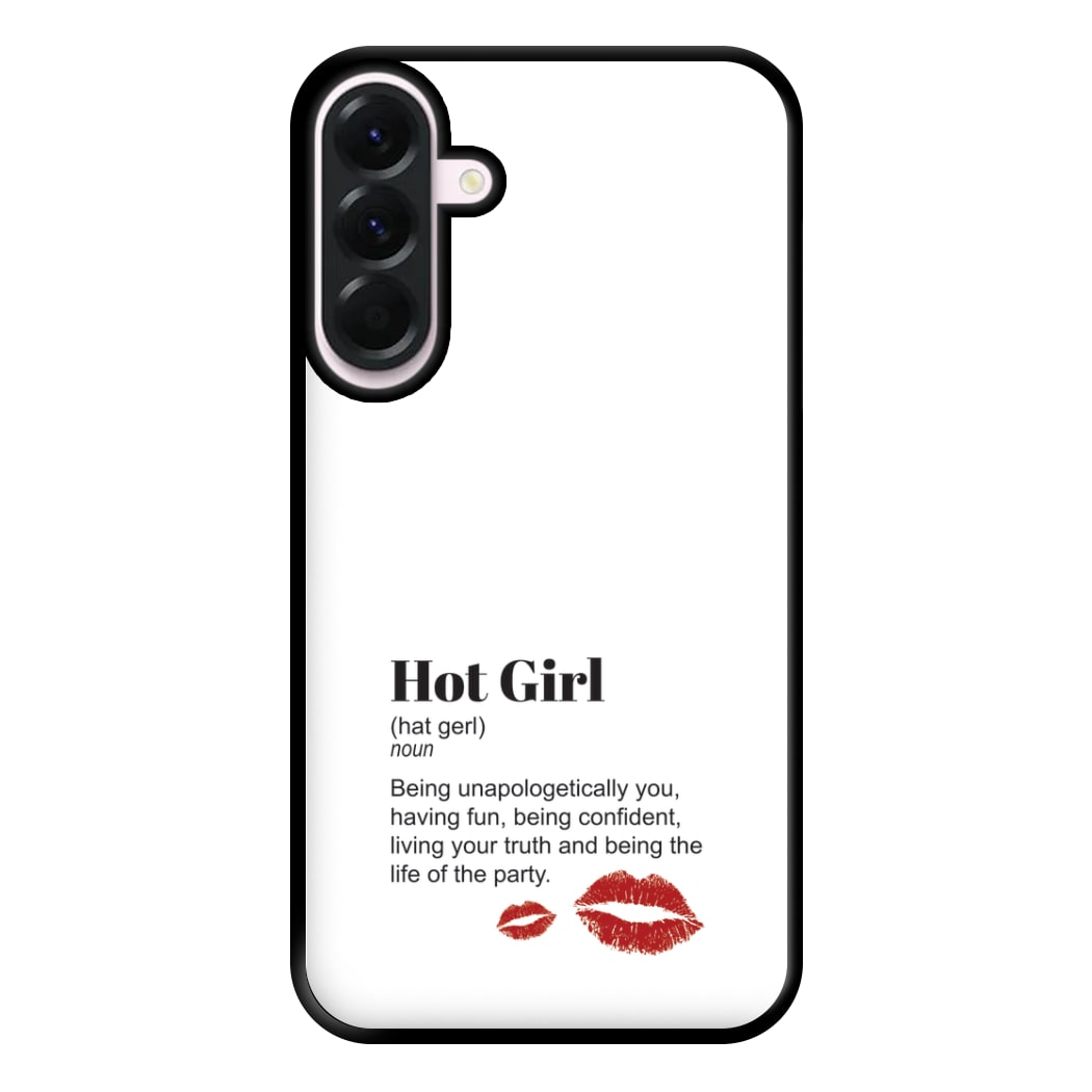 Hot Girl Dictionary Definition Phone Case for Galaxy A36