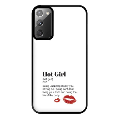 Hot Girl Dictionary Definition Phone Case for Galaxy Note 20 Ultra