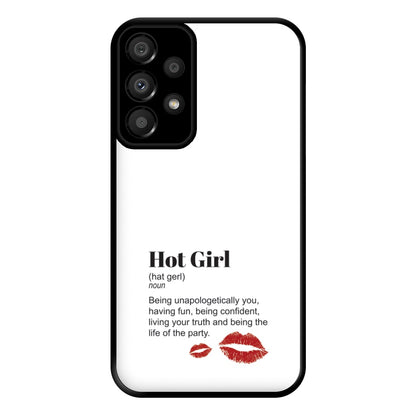 Hot Girl Dictionary Definition Phone Case for Galaxy A33