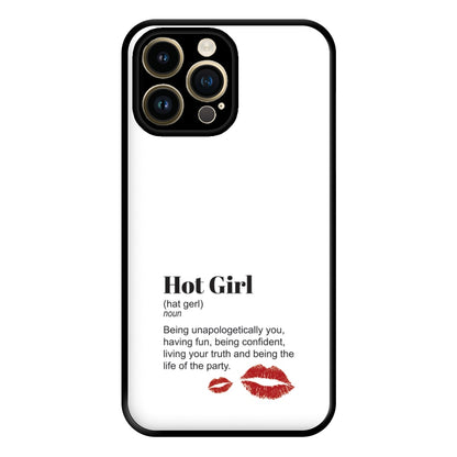 Hot Girl Dictionary Definition Phone Case for iPhone 14 Pro Max
