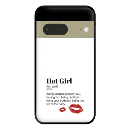 Hot Girl Dictionary Definition Phone Case for Google Pixel 7a