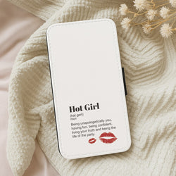 Hot Girl Dictionary Definition Wallet Phone Case