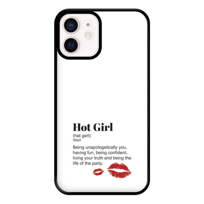 Hot Girl Dictionary Definition Phone Case for iPhone 13 Mini