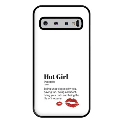 Hot Girl Dictionary Definition Phone Case for Galaxy S10 Plus