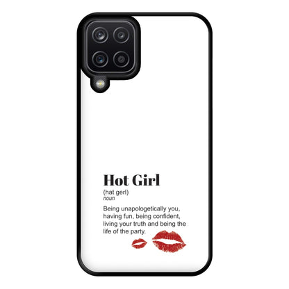 Hot Girl Dictionary Definition Phone Case for Galaxy A12