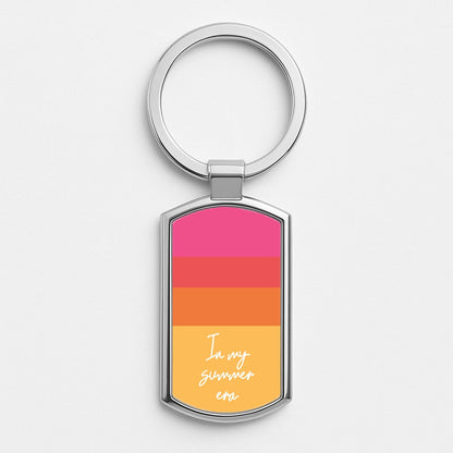 In My Summer Era Ombre Silver Keyring