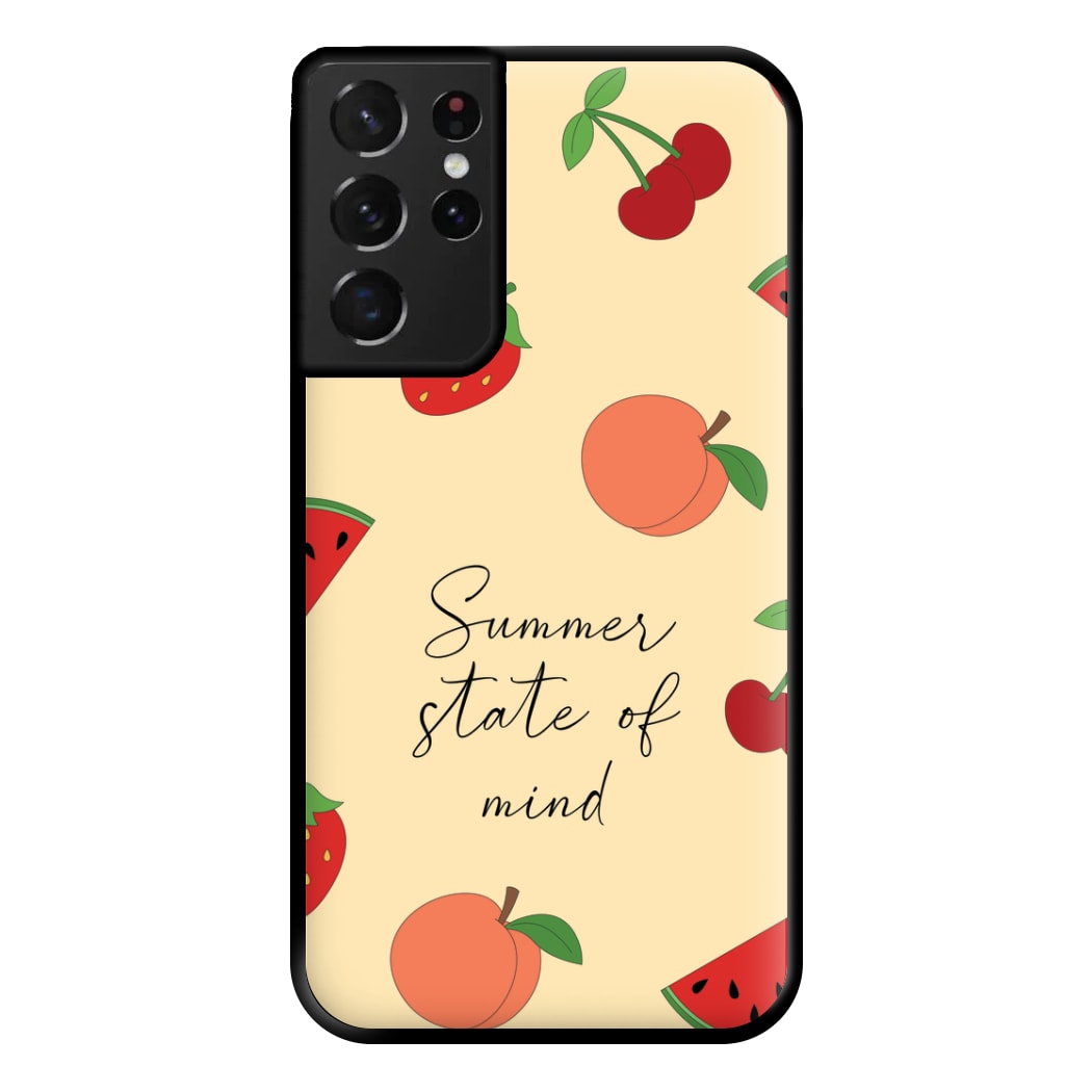 Summer State Of Mind Fruits Pattern Phone Case for Galaxy S21 Ultra